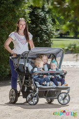 Puériculture - Poussette - Poussette 4 places cabrio buggy