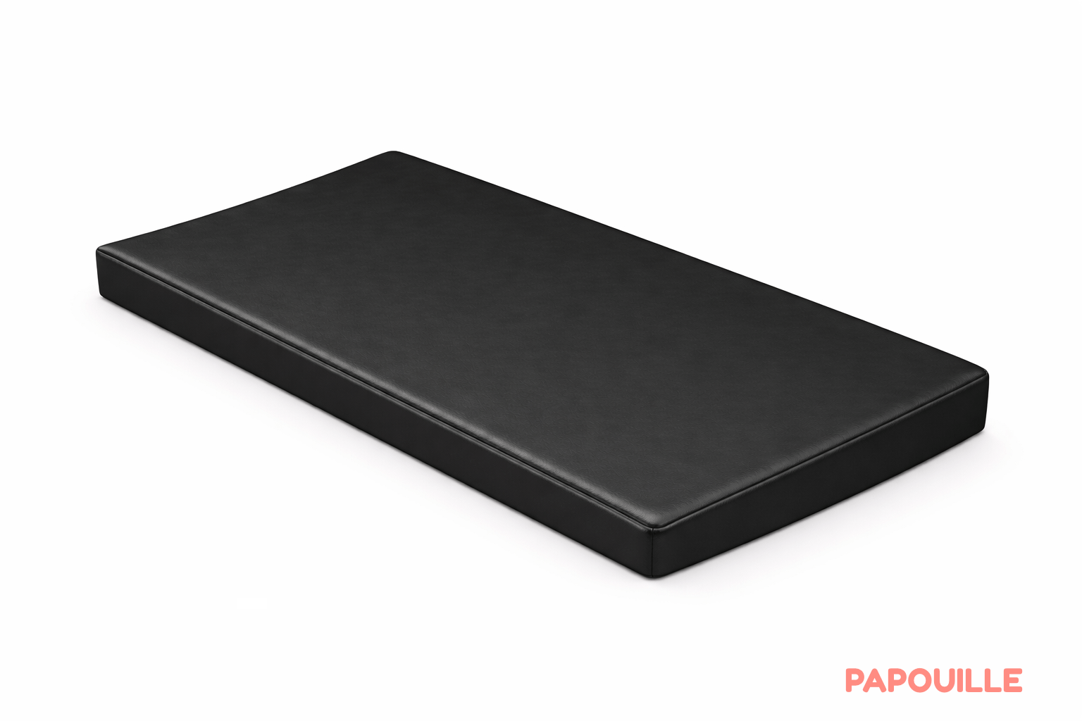 Matelas confort en pvc 60x120x10 cm noir