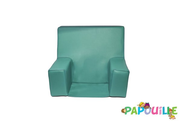 Mobilier - Meuble en mousse et Pouf - Fauteuil ras de sol enfant en mousse dossier pvc h.40 malouine