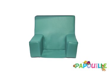 Mobilier - Meuble en mousse et Pouf - Fauteuil ras de sol enfant en mousse dossier pvc h.40 malouine