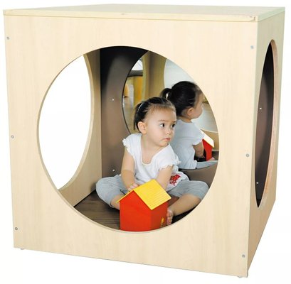 Mobilier - Cabane enfant - Espace de jeux- Cube Miroir avec 2 miroirs 