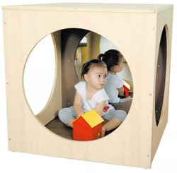Mobilier - Cabane enfant - Espace de jeux- Cube Miroir avec 2 miroirs