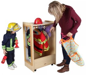 Mobilier - Accessoires pour meuble de rangement - Petit chariot d'habillage avec miroirs