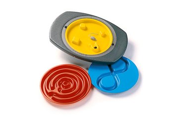Jeux - Bascules et Équilibre - Planche d'équilibre avec 3 labyrinthes