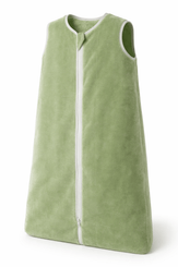 Couchage - Turbulette, Gigoteuse - Turbulette microfibre sans manche 48 x 90cm vert reglable