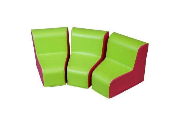 Mobilier - Meuble en mousse et Pouf - Lot de 3 siège