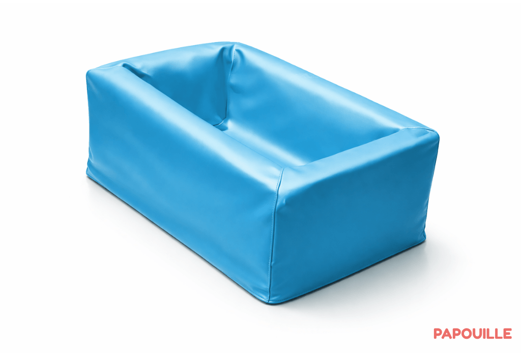 Module de rangement nid à balles en mousse pvc turquoise