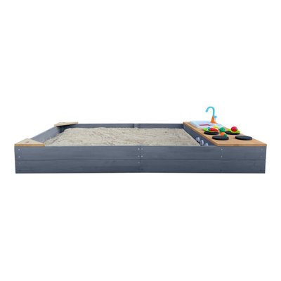 Jeux - Bac à Sable et Accessoires  - Bac à sable avec banc et jeux de cuisine