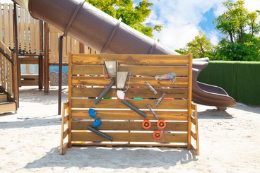 Mobilier - Aire de jeux et structure extérieure - Mur de jeux de sable