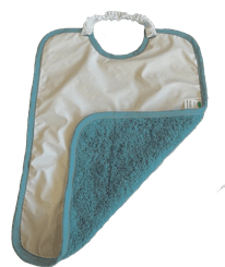 Repas - Bavoir - Bavoir électrique dos imperméable - 30 x 40 cm - Turquoise