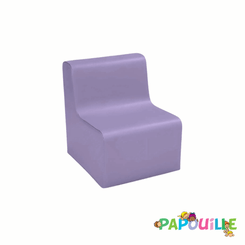 Mobilier - Meuble en mousse et Pouf - Chauffeuse droite hauteur 25cm parme