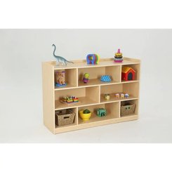 Mobilier - Meuble de rangement scolaire - Étagères à 8 compartiments avec panneau arrière