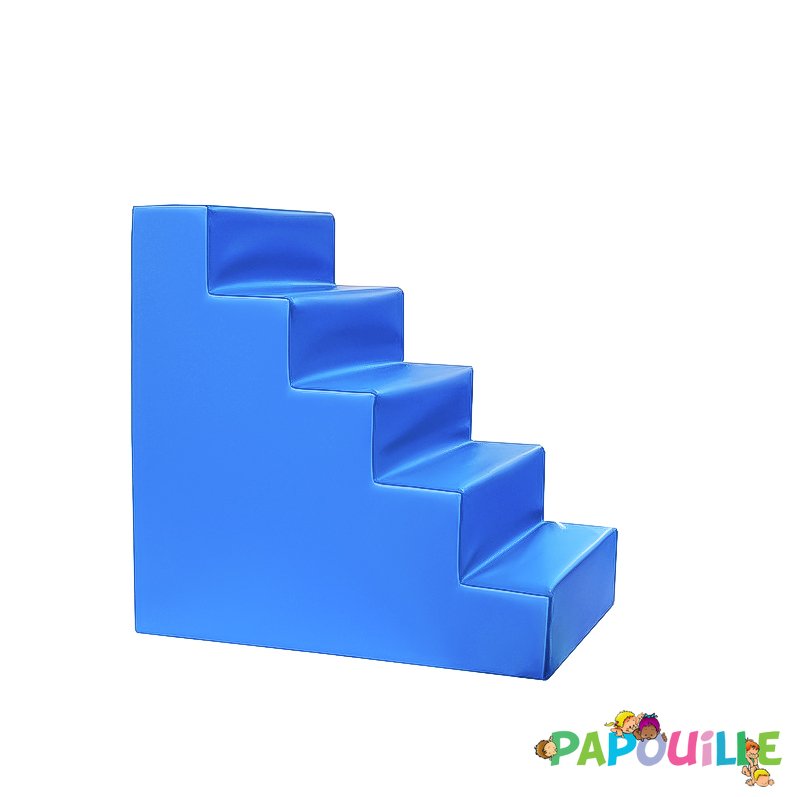 Escalier pour table de change en mousse imperméable Bleu