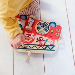 Jouets - Jouets Multi-Activités - Panneau d'activités bois le camion de pompier
