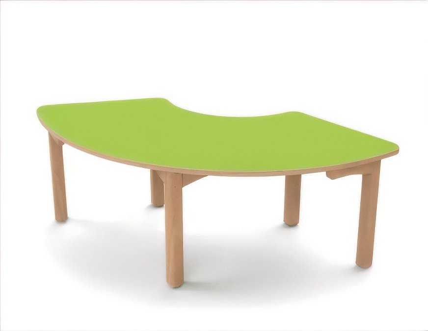 Table en bois 1/3 anneau T00 - Vert