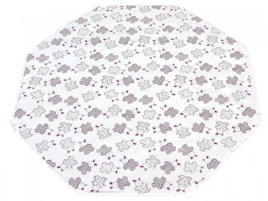 Couchage - Parc bébé Pliable, en Bois  - Tapis de parc octogonal