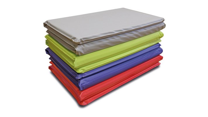 Motricité - Tapis de motricité bébé et enfant - Tapis pliable en 4 / grand modèle 114 x 56 x 2,5 cm vert