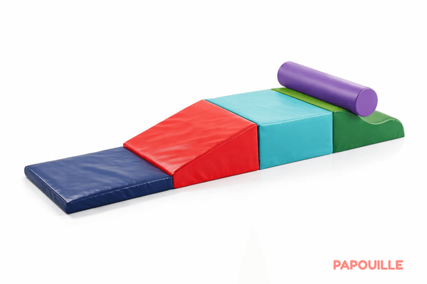 Motricité - Parcours de Motricité Maternelle - Kit de modules équilibre "poussin" en mousse 270 x 30cm
