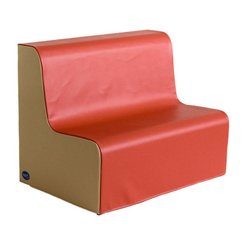 Mobilier - Meuble en mousse et Pouf - Canapé double en mousse imperméable assise 30 cm rouge