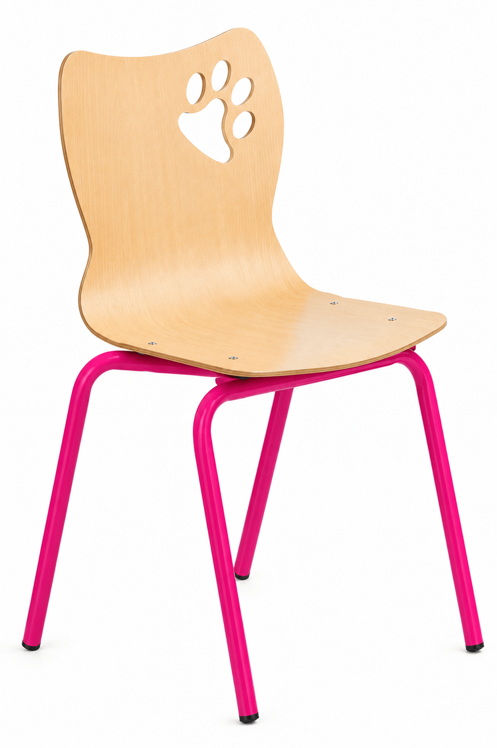 Chaise en bois Alaska H31 cm - T2 - Fuchsia