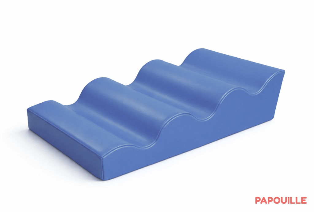 Module 4 vagues douce en mousse pvc h.30cm 90 x 60 bleu