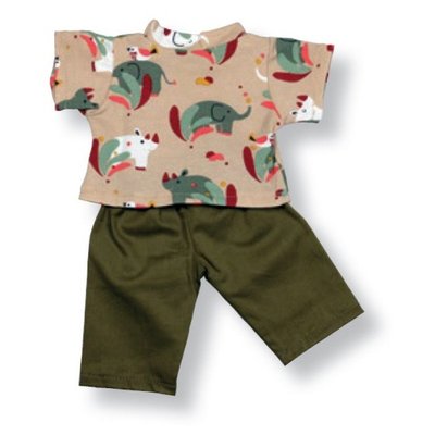 Jouets - Poupons, Peluches et Accessoires - Pantalons et t-shirt pour Poupon 30 cm kaki