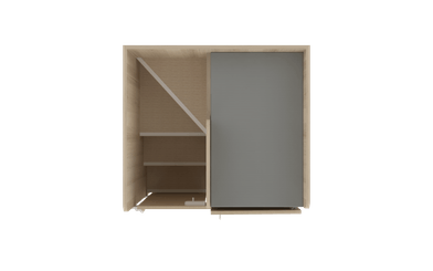 Change - Meuble à Langer crèche - Meuble à langer avec escalier et porte