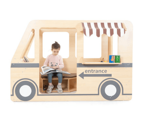Mobilier - Structure de motricité / activité intérieur - Camion de jeu en bois