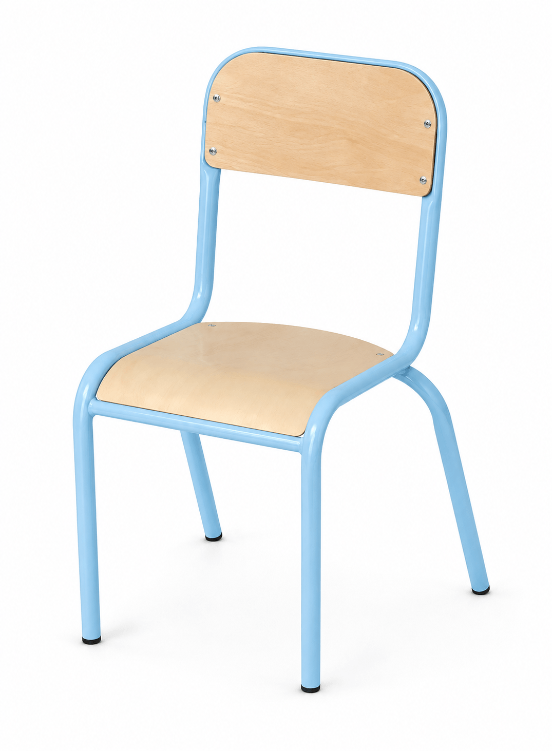 Chaise scolaire en bois H26 cm - T1 - Ciel
