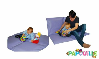 Mobilier - Tabouret et Assise au sol - Coussin assise 2 places rouge