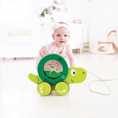 Jouets - Jouets à Pousser, à Tirer - Tortue carapace liquide à tirer