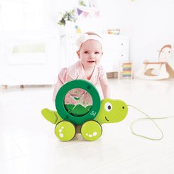 Jouets - Jouets à Pousser, à Tirer - Tortue carapace liquide à tirer