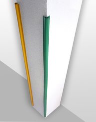 Médical et Prévention - Protection et Sécurité (EPI) - Protection d'angle PVC 4 x 4 x 100 cm Bleu ciel