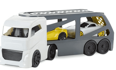 Jouets - Garages, Voitures et Circuits pour Enfant - Grand camion remorque porte-voiture - véhicule miniature
