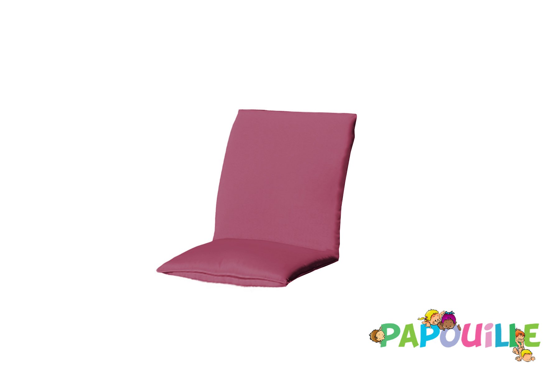 Coussin assise 1 place rouge