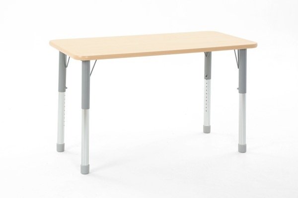 Mobilier - Table crèche et scolaire - Table rectangulaire réglable - mélaminé - 120 x 60 cm
