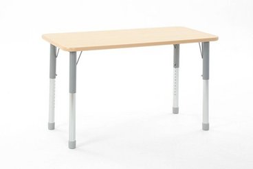 Mobilier - Table crèche et scolaire - Table rectangulaire réglable - mélaminé - 120 x 60 cm