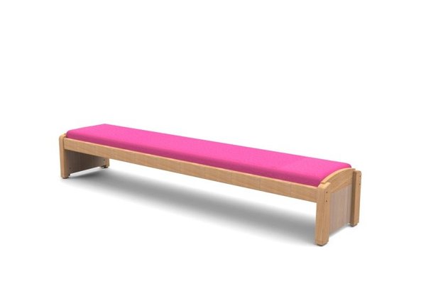Mobilier - Banc vestiaire & Porte Manteaux - Banc scolaire sans dossier framboise wkc tc
