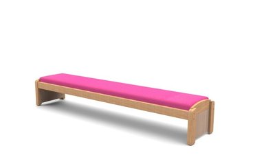 Mobilier - Banc vestiaire & Porte Manteaux - Banc scolaire sans dossier framboise wkc tc