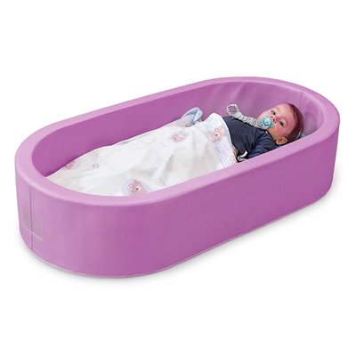 Couchage - Couchette Empilable pour Bébé et Enfant, Lit Gain de Place - Lit couchette en mousse ovale Lilas