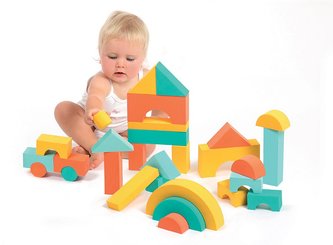 Jouets - Jouets à Empiler ou à Encastrer - Bloc de construction mousse - enfant
