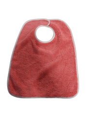 Repas - Bavoir - Bavoir a pressions éponge coton 30 x 40 cm Corail