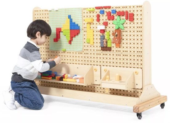 Jeux - Jeux Éducatifs et Puzzle - Mur de construction mobile - Comprenant 8 kits de thèmes et 8 pièces set d'outils
