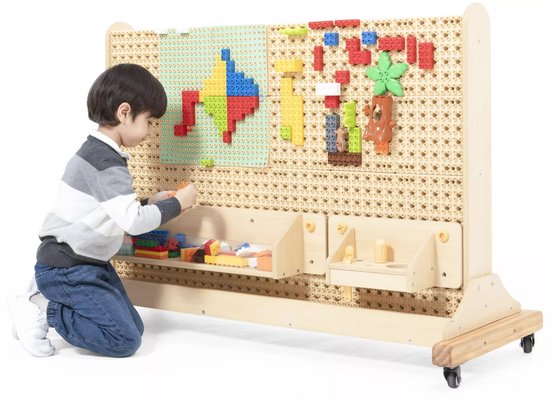 Jeux - Jeux Éducatifs et Puzzle - Mur de construction mobile - Comprenant 8 kits de thèmes et 8 pièces set d'outils 