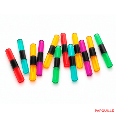 Motricité - Eveil Sensoriels et Tactiles - Bâton lumineux - Lot de 12