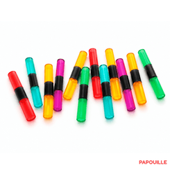 Motricité - Eveil Sensoriels et Tactiles - Bâton lumineux - Lot de 12
