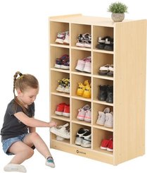 Mobilier - Meuble de rangement scolaire - Meuble à chaussures 15 cases