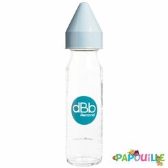 Repas - Biberons Classic et Large - Biberon en verre tétine nn - 240ml rose