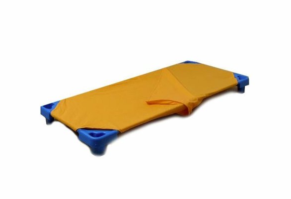Couchage - Linge de Lit Bébé, Enfant  - Drap sac portefeuille polaire jersey 55 x 130cm jaune / pour couchette empilable
