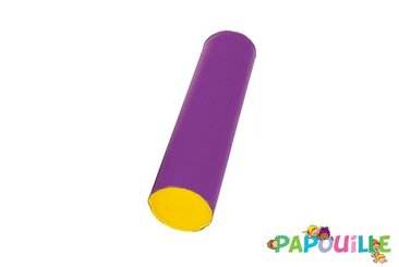 Motricité - Module de Motricité Bébé - Module cylindre bicolore en mousse pvc diam. 15 cm x l. 60 cm groix jaune